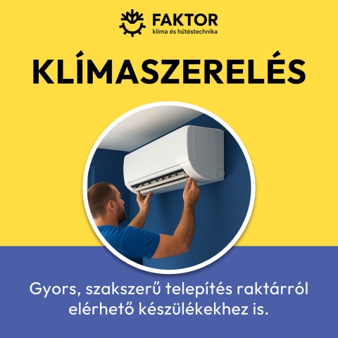 Klíma beszerelés – szakszerű, gyors és garanciális telepítés